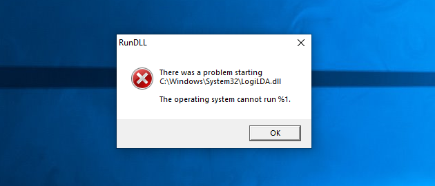logilda.dll windows 10 error