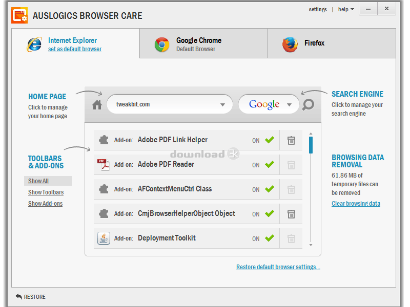 malwarebytes auslogics browser care helper agent